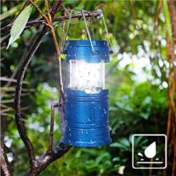 NESTLUNE LED Rechargeable Solar Camping Light Outdoor in Blue - thumbnail 4