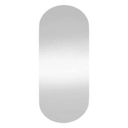 Berkfield Home Wall Mirror 45x100 cm Glass Oval in Silver