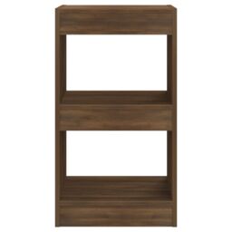 Berkfield Home Book Cabinet/Room Divider Brown Oak 40x30x72 cm - Size: 40 x 30 x 72 cm - thumbnail 3