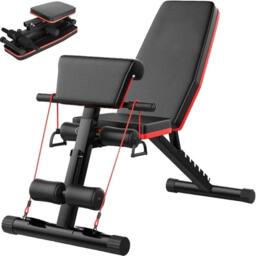 FLAVORA Sit-Up Dumbbell workout Weight Exercise Adjustable Bench in Black - Size: 0-12 m - thumbnail 5
