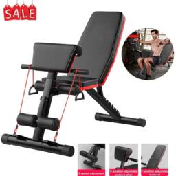 FLAVORA Sit-Up Dumbbell workout Weight Exercise Adjustable Bench in Black - Size: 0-12 m - thumbnail 2