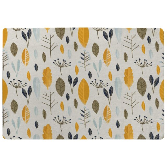 Benjamin Tate Design Autumn Floral Illustrations Rug in Natural - Size: Large - image 1