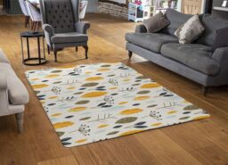 Benjamin Tate Design Autumn Floral Illustrations Rug in Natural - Size: Large - thumbnail 2