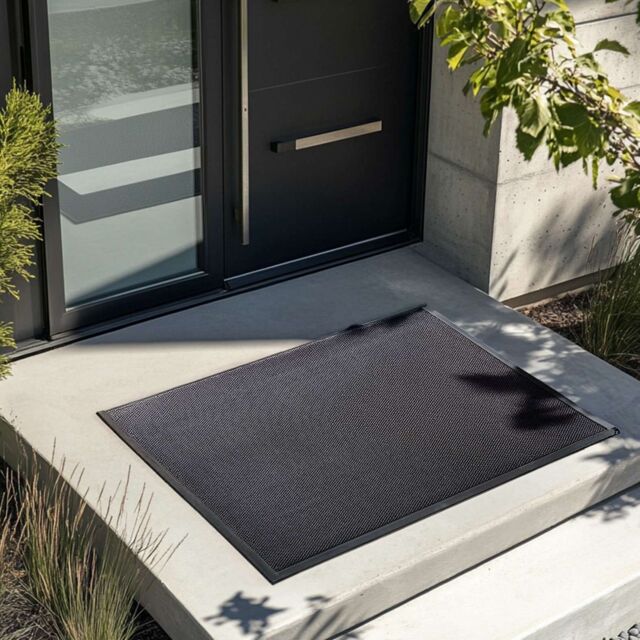 Nicoman Anti-Slip Dirt Trapping Black Meshmat Entrance Doormat - Size: 40 cm x 60 cm - image 1