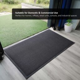 Nicoman Anti-Slip Dirt Trapping Black Meshmat Entrance Doormat - Size: 40 cm x 60 cm - thumbnail 6