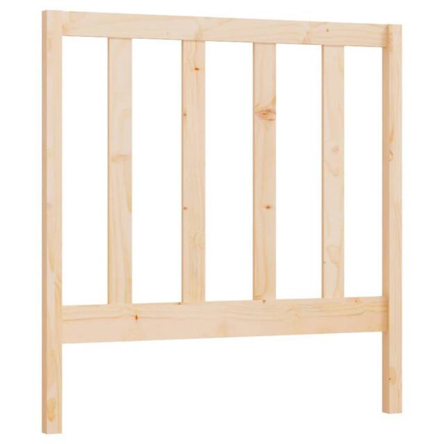 Berkfield Home Bed Headboard 81x4x100 cm Solid Wood Pine in Natural - Size: 81 x 4 x 100 cm - image 1