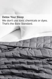 Living and Home Weighted Blanket Cooling and Breathable Heavy Blanket for All-Season 100x155cm, 3.5 kg in Grey - Size: 100x155 cm - thumbnail 6