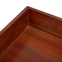 FORGEVIO 2 Layer Wooden Letter Tray Desk Organiser in Brown - Size: 0.6m2 - thumbnail 3
