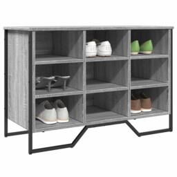 Berkfield Home Shoe Cabinet Grey Sonoma 90x38x61.5 cm Engineered Wood - thumbnail 2