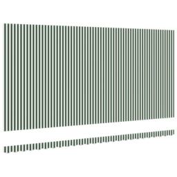 Berkfield Home Awning Replacement Fabric for 6x3 m Frame Green & White - thumbnail 4