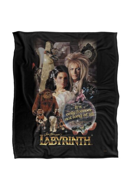 Jim Henson Labyrinth Only Forever Silky Touch Super Soft Throw Blanket 152 X 127 cm in White - image 1