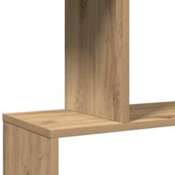Berkfield Home Room Divider Bookcase 6-Tier Artisan Oak 70x24x193 cm Engineered Wood in Brown - Size: 70 x 24 x 193 cm - thumbnail 9