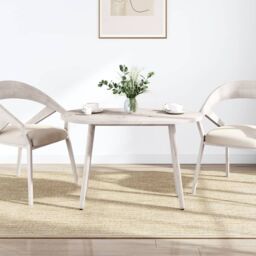 Berkfield Home Table Top White 100x50x2.5 cm Solid Wood Pine Oval - thumbnail 2