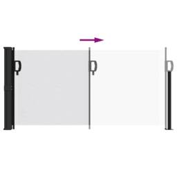 Berkfield Home Retractable Side Awning White 100x500 cm - thumbnail 5
