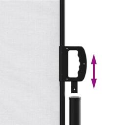 Berkfield Home Retractable Side Awning White 100x500 cm - thumbnail 6