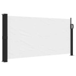 Berkfield Home Retractable Side Awning White 100x500 cm - thumbnail 3