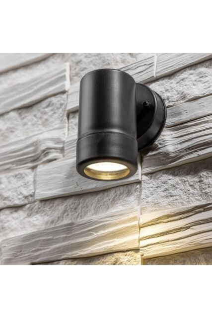 CGC Lighting 'Valentine' Black Outdoor Single Spot GU10 Outdoor Wall Light - image 1