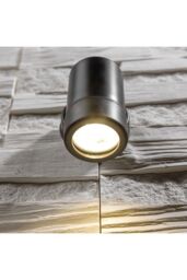 CGC Lighting 'Valentine' Black Outdoor Single Spot GU10 Outdoor Wall Light - thumbnail 3