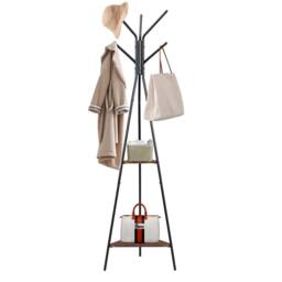 Kelvenix black Coat Stand Garment Rack - Size: 0.6m2 - thumbnail 3
