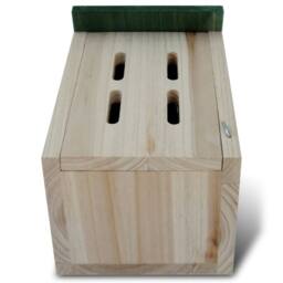 Berkfield Home Butterfly Houses 8 pcs Wood 14x15x22 cm in Brown - Size: 14 x 15 x 22 cm - thumbnail 5
