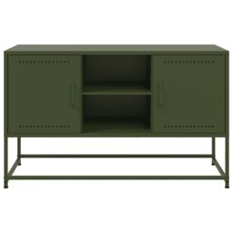 Berkfield Home Highboard White 36x39x107 cm Steel - Size: 36 x 39 x 107 cm - thumbnail 6