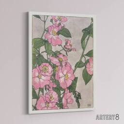 "Artery8 Prairie Rose Flowers Canvas Wall Art Print Hannah Borger Overbeck in Pink - Size: W18"" x H24""" - thumbnail 2