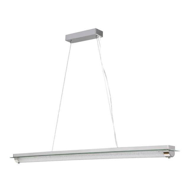 Netlighting Tube Pendant 36W LED 4000K Chrome Mirror Sand Diamond 2800lm in Grey - image 1
