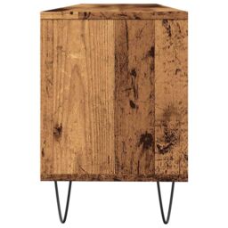 Berkfield Home TV Cabinet Old Wood 150x30x44.5 cm Engineered Wood in Brown - thumbnail 6