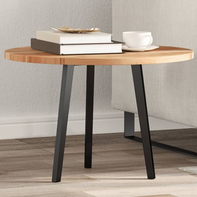 Berkfield Home Table Top Round √ò60x2 cm Solid Wood Acacia in Brown - Size: 60x2 cm - image 1