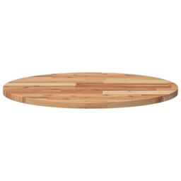 Berkfield Home Table Top Round √ò60x2 cm Solid Wood Acacia in Brown - Size: 60x2 cm - thumbnail 4