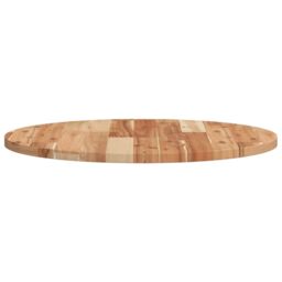 Berkfield Home Table Top Round √ò60x2 cm Solid Wood Acacia in Brown - Size: 60x2 cm - thumbnail 6