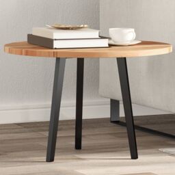 Berkfield Home Table Top Round √ò60x2 cm Solid Wood Acacia in Brown - Size: 60x2 cm - thumbnail 1