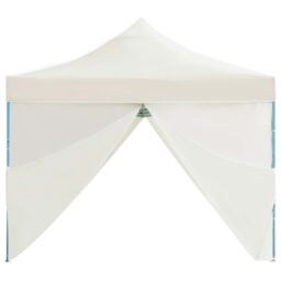 Berkfield Home Folding Pop-up Party Tent with 8 Sidewalls 3x9 m Cream in Beige - thumbnail 6