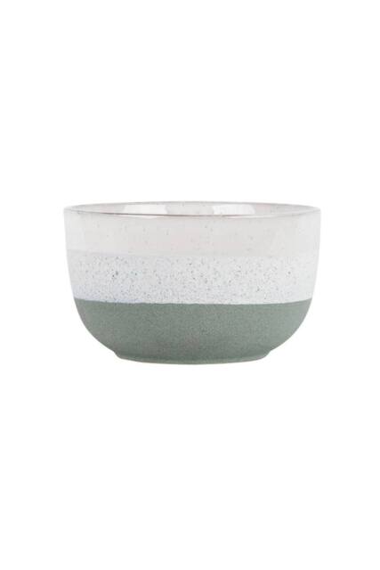 KDMD Hortus Green & White Bordeaux Stoneware Pot 14.5cm H x 25cm Dia - image 1