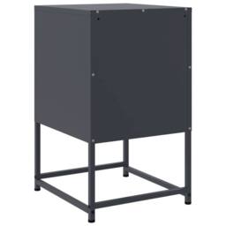 Berkfield Home Bedside Cabinets 2 pcs Anthracite 36x39x60.5 cm Steel in Dark Grey - thumbnail 8