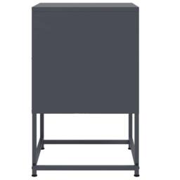 Berkfield Home Bedside Cabinets 2 pcs Anthracite 36x39x60.5 cm Steel in Dark Grey - thumbnail 7