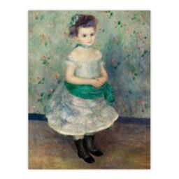 Artery8 Pierre Auguste Renoir Framed Wall Art Print Jeanne Durand Ruel in Blue - Size: A4 - thumbnail 3