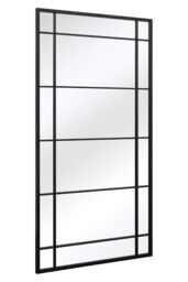 MirrorOutlet Black Metal Framed Window Wall or Leaner Garden Mirror (160CM X 80CM) - Size: 1 Pack - thumbnail 6