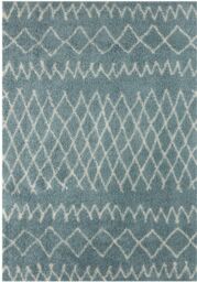 THE RUGS Soft Tangier Shaggy Rugs & Runners Duck Egg Blue Living Room - Size: 140 cm x 200 cm - thumbnail 2