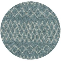 THE RUGS Soft Tangier Shaggy Rugs & Runners Duck Egg Blue Living Room - Size: 140 cm x 200 cm - thumbnail 5