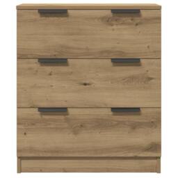 Berkfield Home Sideboards 3 pcs Artisan Oak 60x30x70 cm Engineered Wood in Brown - Size: 60 x 30 x 70 cm - thumbnail 7