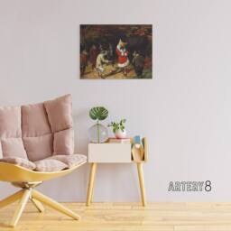 "Artery8 Holbrook Beard His Majesty Receives Fox Canvas Wall Art Print - Size: W18"" x H24""" - thumbnail 3