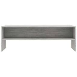 Berkfield Home TV Cabinet Concrete Grey 120x40x40 cm Engineered Wood - Size: 120 x 40 x 40 cm - thumbnail 4