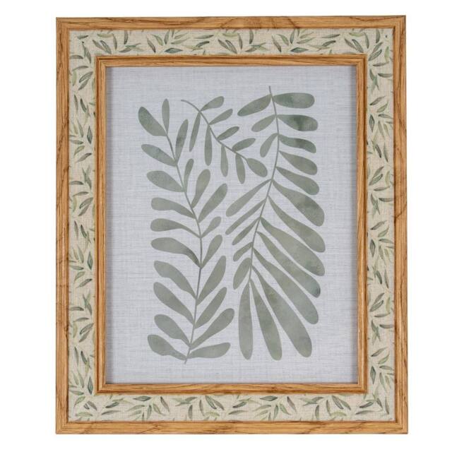 Hill Interiors Tundra Leaf Print Single Photo Frame in Brown
