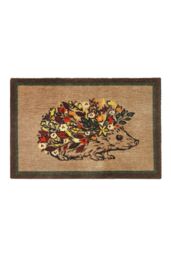 My Mat Washable Nylon Floral Hedgehog Indoor Mat - Size: 50 cm x 75 cm - thumbnail 1