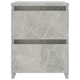 Berkfield Home Bedside Cabinets 2 pcs Concrete Grey 30x30x40 cm Engineered Wood - Size: 30 x 30 x 40 cm - thumbnail 4