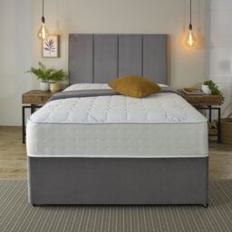 Starlight Beds Diamond Collection 1000 Memory Foam & Pocket Spring Mattress in White - Size: King - thumbnail 3