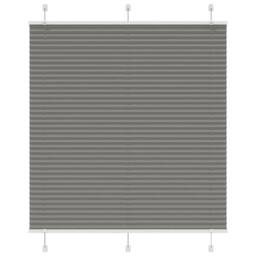 Berkfield Home Pleated Blind Anthracite 120x100 cm Fabric Width 119.4 cm Polyester in Dark Grey