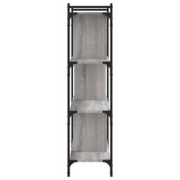 Berkfield Home Bookcase 4-Tier Grey Sonoma 76x32x123 cm Engineered Wood - Size: 76 x 32 x 123 cm - thumbnail 5