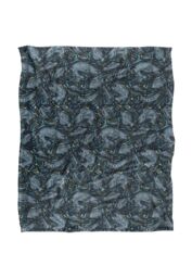 JQ Licensing Jl-Jp Fish Array Fishing Pattern Silky Touch Super Soft Throw Blanket 152 X 127 cm in White - thumbnail 1